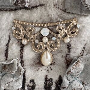 ELISA CAVALETTI Daniela Dallavalle sz M long slip dress ivory beige brown